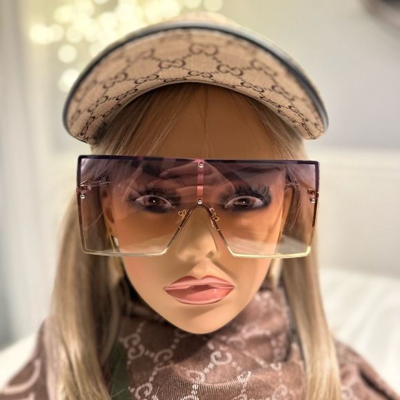 𝅺Multi Color Square Frame Sunglasses New - Picture 3 of 8